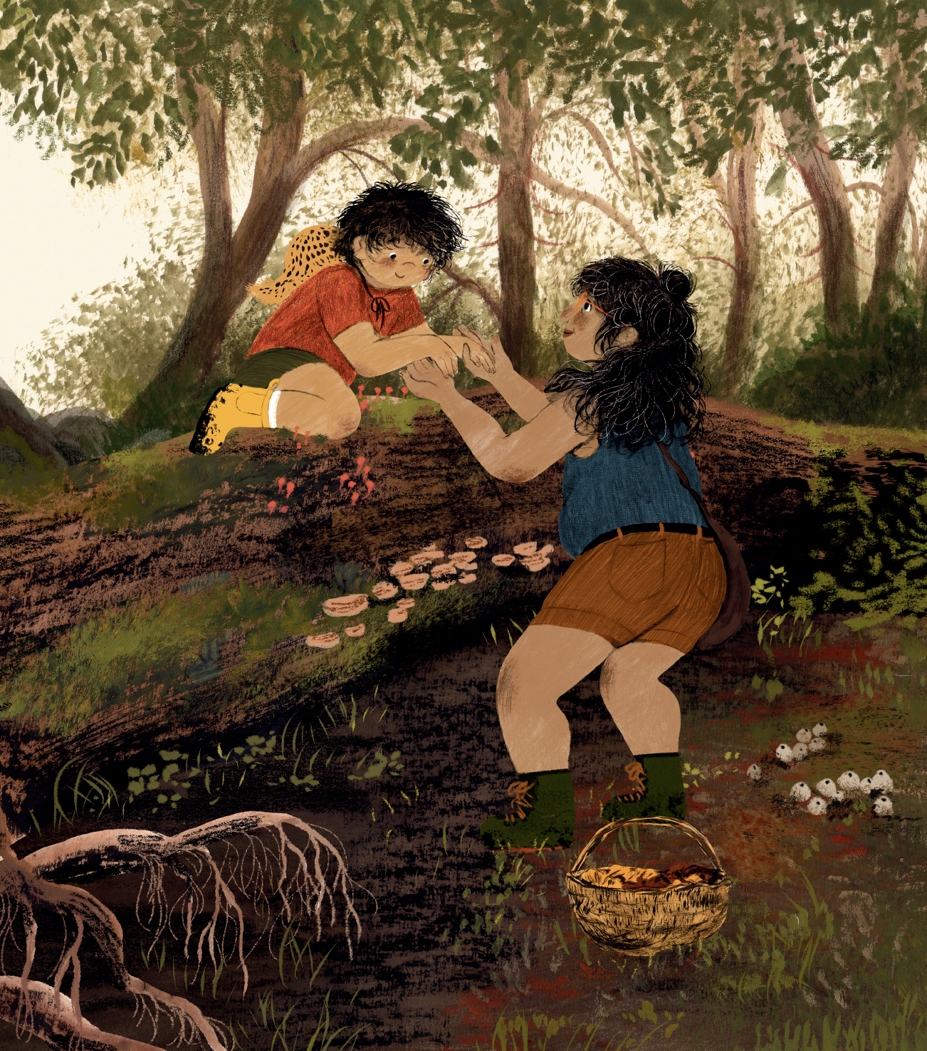 Illustration from On a Mushroom Day